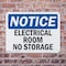 Signmission Electrical Room No Storage, 10 in W x Rectangle, Plastic OS-2PACK-NS-P-710-L-11686 - alternate 3